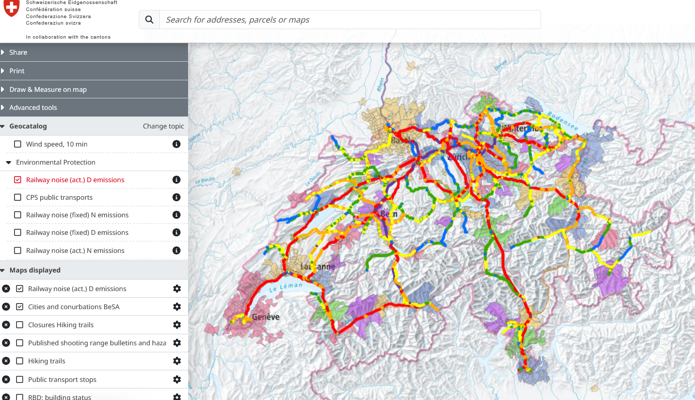 map.geo.admin.ch príklad celonárodného GIS portálu – prípadová štúdia