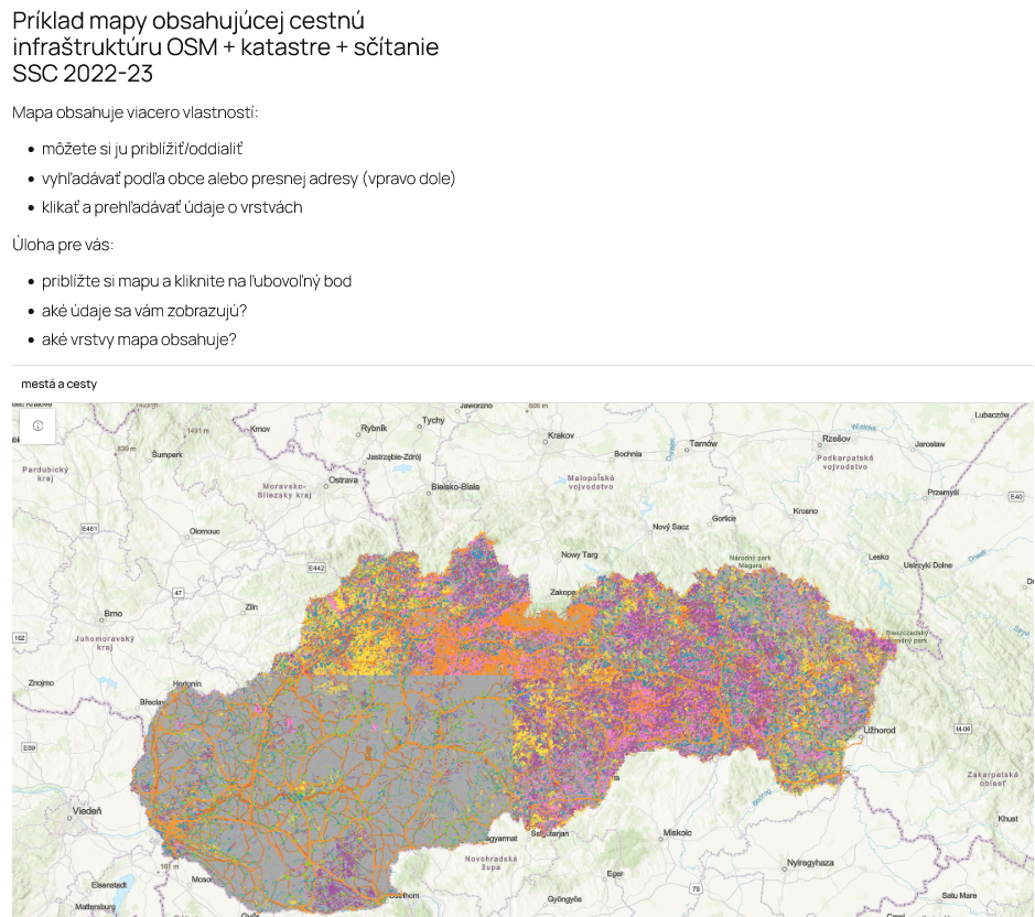 Otestuje novú interaktívnu mapu mesta a dopravná infraštruktúra Slovenska